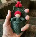 Holly Baby Amigurumi Pattern step 4 - final assembly and finishing