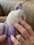 Spring Kitty Amigurumi Pattern step 2 - assembly progress