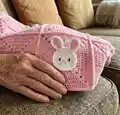 Bunny Baby Blanket Pattern step 4 - final assembly and finishing