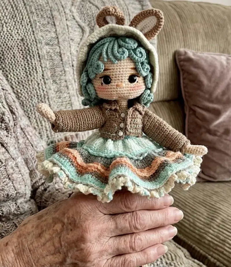 Complimentary Intermediate crochet pattern: Aybuke Doll Amigurumi Pattern - Simple to follow guide