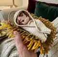 Sweet Handfuls Baby Jesus Amigurumi Pattern step 1 - construction progress