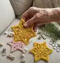 Sun Star Snowflake Pattern step 1 - construction progress