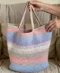 By Your Side Basket Bag Pattern step 4 - final assembly and finishing