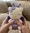 Spring Kitty Amigurumi Pattern step 4 - final assembly and finishing