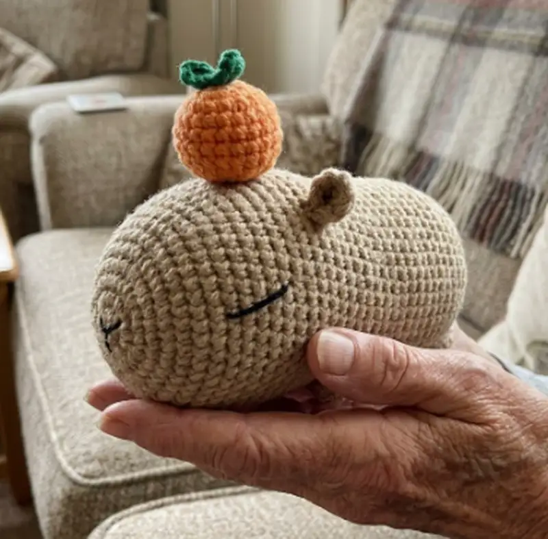 Complimentary Intermediate crochet pattern: Capybara Amigurumi Pattern - Simple to follow guide