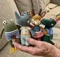 Animal Friends of Pica Pau Amigurumi Pattern step 1 - construction progress