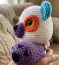 Dottie the Panda Amigurumi Pattern step 3 - details and accessories
