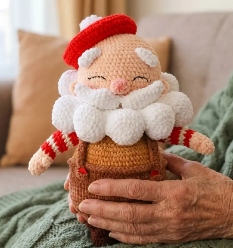 Quality crochet pattern: le Pere Noel Amigurumi Pattern - Intermediate level guide with complete instructions