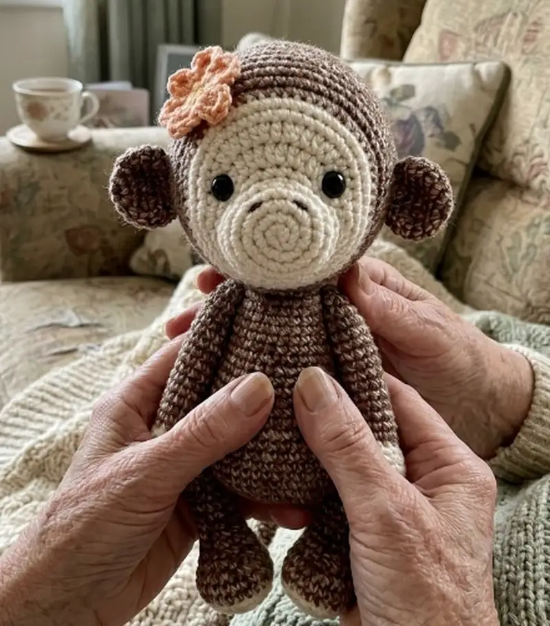 Quality crochet pattern: Lucy the Monkey Amigurumi Pattern - Intermediate level guide with complete instructions