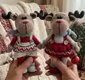 Reindeer Amigurumi Pattern step 1 - construction progress