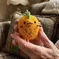 Pineapple Rex Amigurumi Pattern step 4 - final assembly and finishing