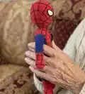 The Spiderman Amigurumi Pattern step 2 - assembly progress