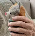 Mini Cat Amigurumi Pattern step 2 - assembly progress