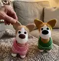 Puppy Corgi Amigurumi Pattern step 1 - construction progress