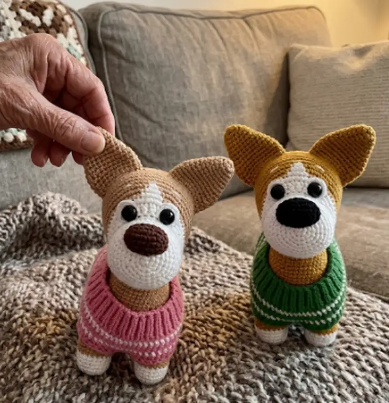 Quality crochet pattern: Puppy Corgi Amigurumi Pattern - Intermediate level guide with complete instructions