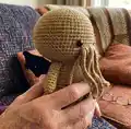 Baby Cthulhu Amigurumi Pattern step 3 - details and accessories