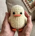 Duck No Sew Amigurumi Pattern step 4 - final assembly and finishing