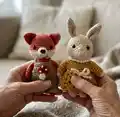 Victor Fox & Anna Bunny Amigurumi Pattern step 4 - final assembly and finishing