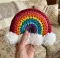 Brighten Your Day Crochet Rainbow Stuffie Amigurumi Pattern step 1 - construction progress