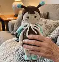 Butterfly Amigurumi Pattern step 4 - final assembly and finishing
