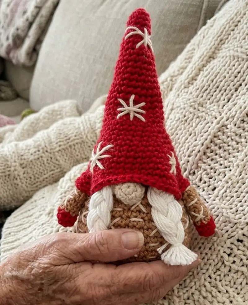 Complimentary Intermediate crochet pattern: Festive Gnomes Amigurumi Pattern - Simple to follow guide