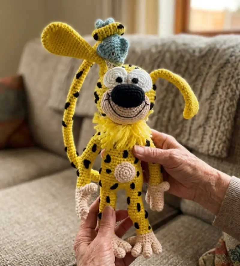 Quality crochet pattern: Marsupilami Amigurumi Pattern - Intermediate level guide with complete instructions