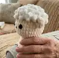 Sheep No Sew Amigurumi Pattern step 3 - details and accessories