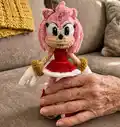 Pink Rascal Amigurumi Pattern step 1 - construction progress