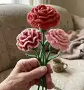 Crochet Flower Patterns Book Pattern step 4 - final assembly and finishing