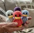 Dave The Duck Amigurumi Pattern step 4 - final assembly and finishing
