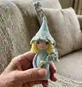Forget-Me-Not Fairy Amigurumi Pattern step 1 - construction progress