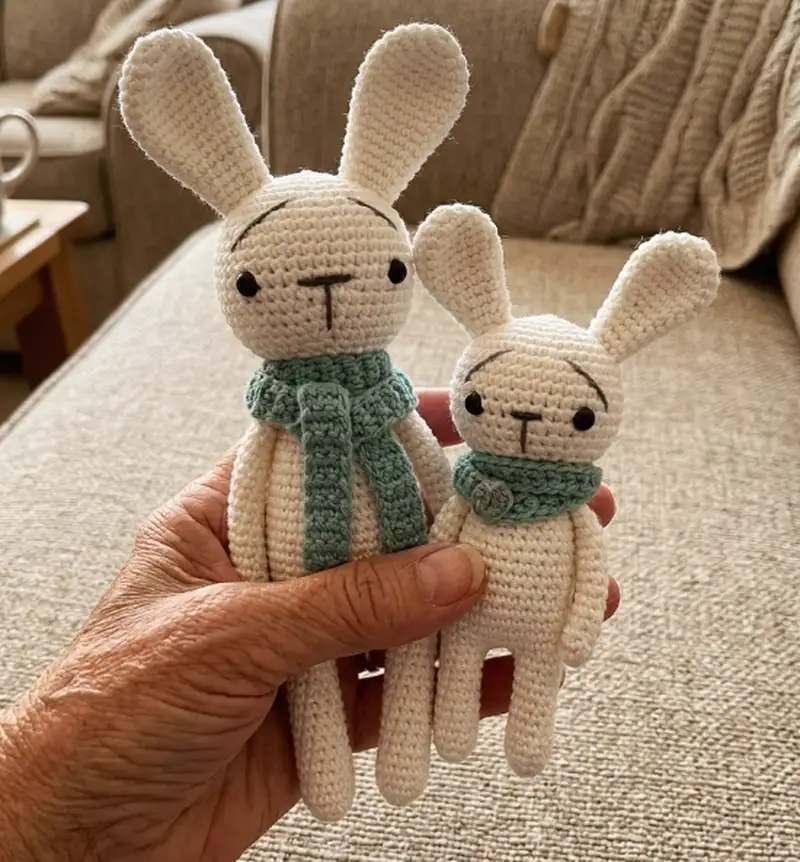 Complimentary Beginner Friendly crochet pattern: Straight Bunny Amigurumi Pattern - Simple to follow guide