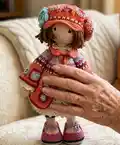 Doll Zoey Amigurumi Pattern step 1 - construction progress