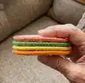 Citrus Slice Coasters Pattern step 3 - details and accessories