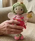 Teya the Fairy Amigurumi Pattern step 4 - final assembly and finishing