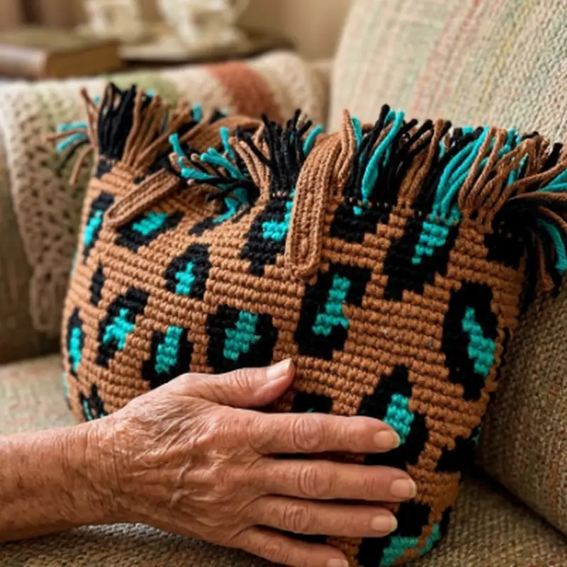 Complimentary Intermediate crochet pattern: Leopard tote Pattern - Simple to follow guide