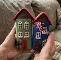 Big Houses Crochet Pattern step 1 - construction progress