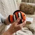 Clownfish (Nemo) Amigurumi Pattern step 1 - construction progress