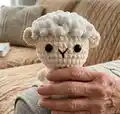 Sheep No Sew Amigurumi Pattern step 4 - final assembly and finishing