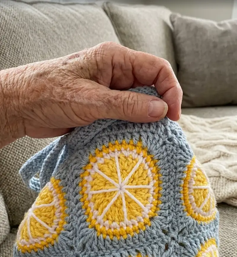 Complimentary Intermediate crochet pattern: Citrus Tote Bag Pattern - Simple to follow guide