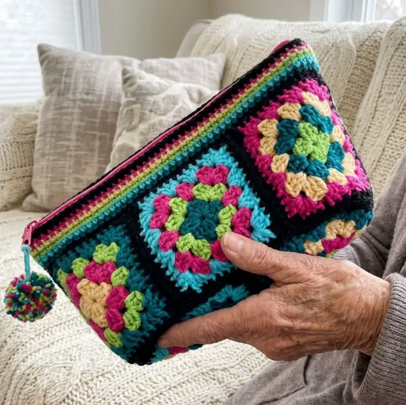 Complimentary Intermediate crochet pattern: Bonita Project Bag Pattern - Simple to follow guide