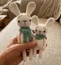 Straight Bunny Amigurumi Pattern step 4 - final assembly and finishing