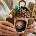 Funny Acorn Amigurumi Pattern step 4 - final assembly and finishing