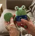 Frog Amigurumi Pattern step 4 - final assembly and finishing