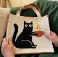 Cat with a cup Amigurumi Pattern step 4 - final assembly and finishing