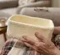 Basic Crochet Basket Pattern step 1 - construction progress