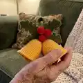 Christmas Bells Amigurumi Pattern step 4 - final assembly and finishing