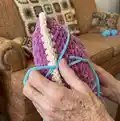 Crochet PopTart Pattern step 2 - assembly progress