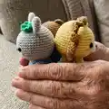 Mini Animal Amigurumi Pattern step 2 - assembly progress