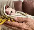 Sweet Handfuls Baby Jesus Amigurumi Pattern step 2 - assembly progress